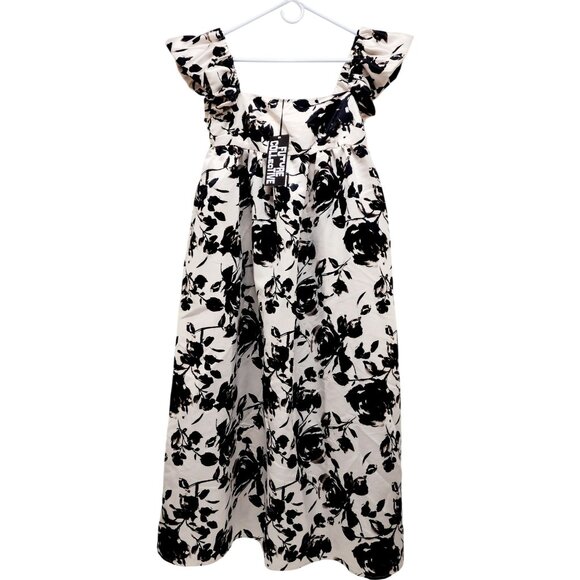Future Collective Womens Floral Sleeveless Dress With Ruffle Straps S Polyester - Picture 2 of 11